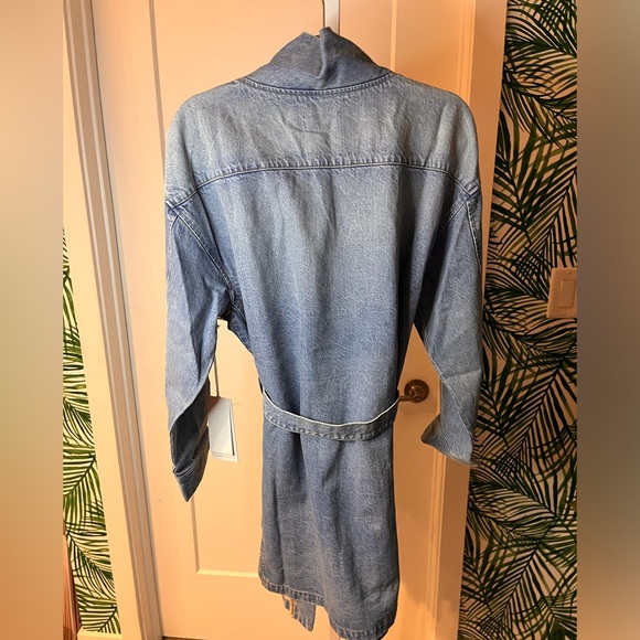Boyish x Free People Blue Denim Joaquin Kimono Jacket Dress Small NWT - Picture 9 of 16